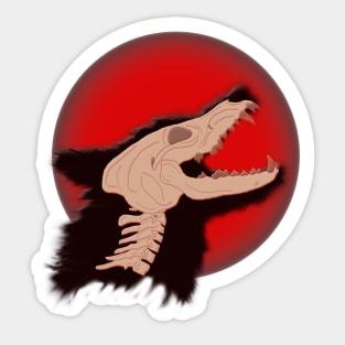 Blood Moon Werewolf Sticker